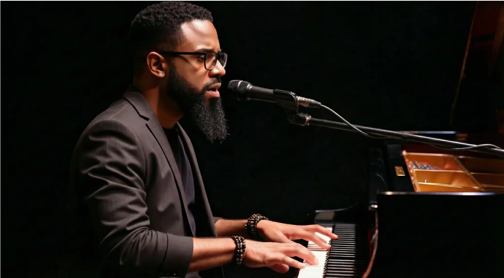 Gene Burke performing